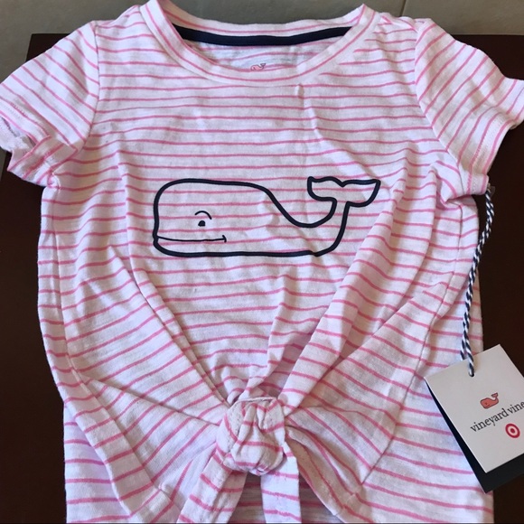 Vineyard Vines Other - NWT VINEYARD VINES for TARGET WHALE STRIPED SHIRT 18 MONTHS Top Pink Tie Baby